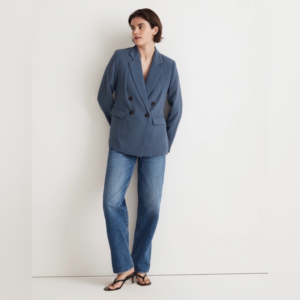 Madewell The Petite Rosedale Blazer in Crepe